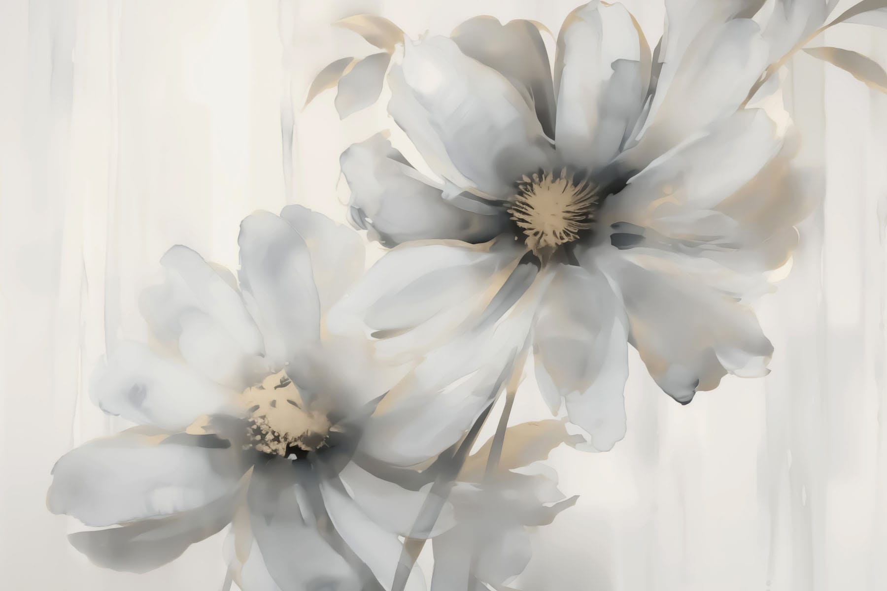 Delicate blooms in soft hues