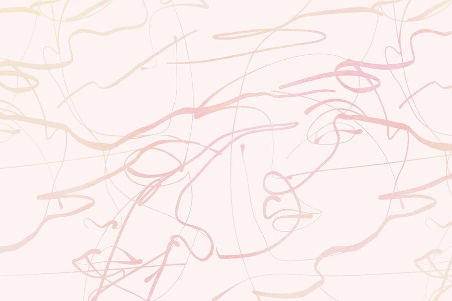 Roze lijnen op een witte achtergrond