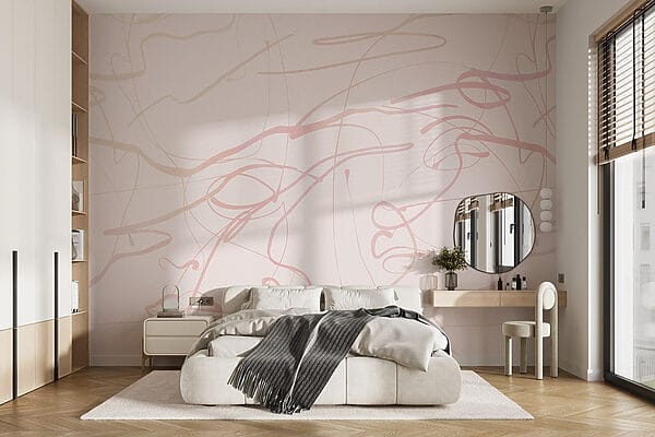 Roze lijnen op een witte achtergrond Roze lijnen op een witte achtergrond