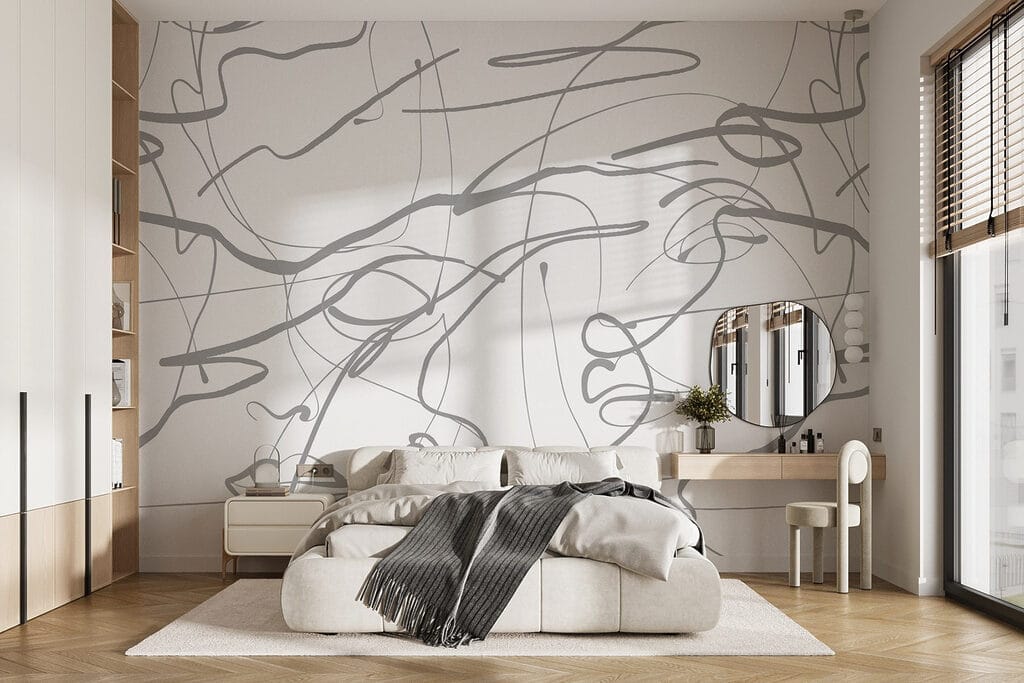 White background with gray lines