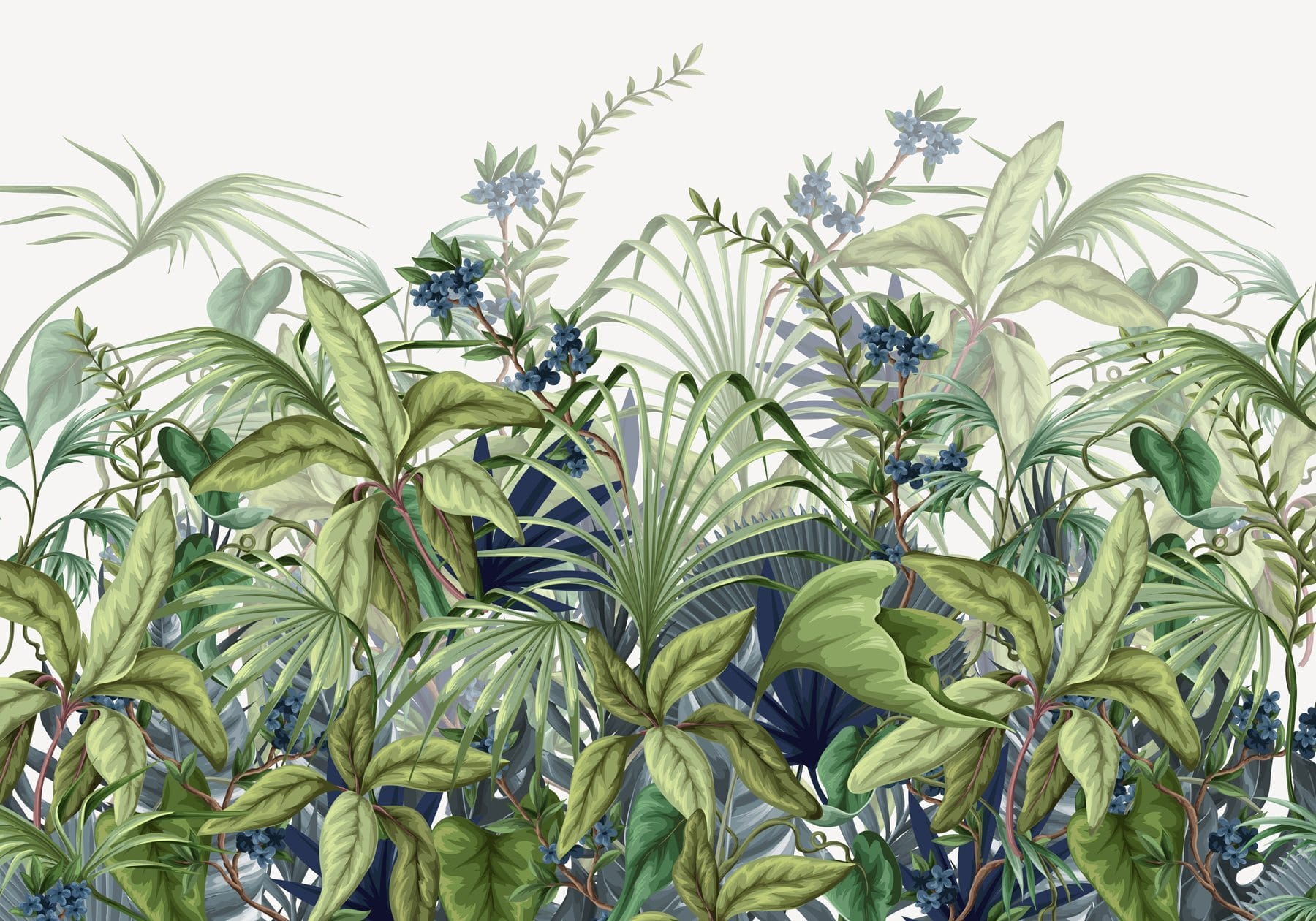 Lush greenery in vibrant display Lush greenery in vibrant display