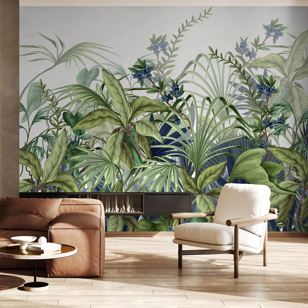 Lush greenery in vibrant display Lush greenery in vibrant display