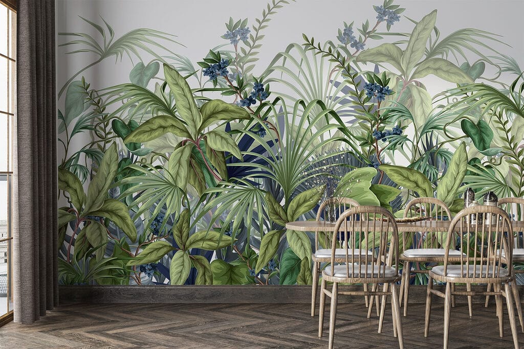 Lush greenery in vibrant display Lush greenery in vibrant display