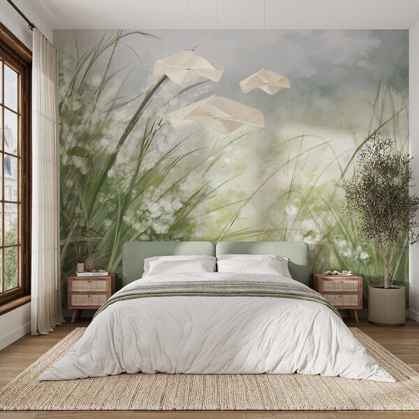 Schilderij van een grasveld Schilderij van een grasveld
