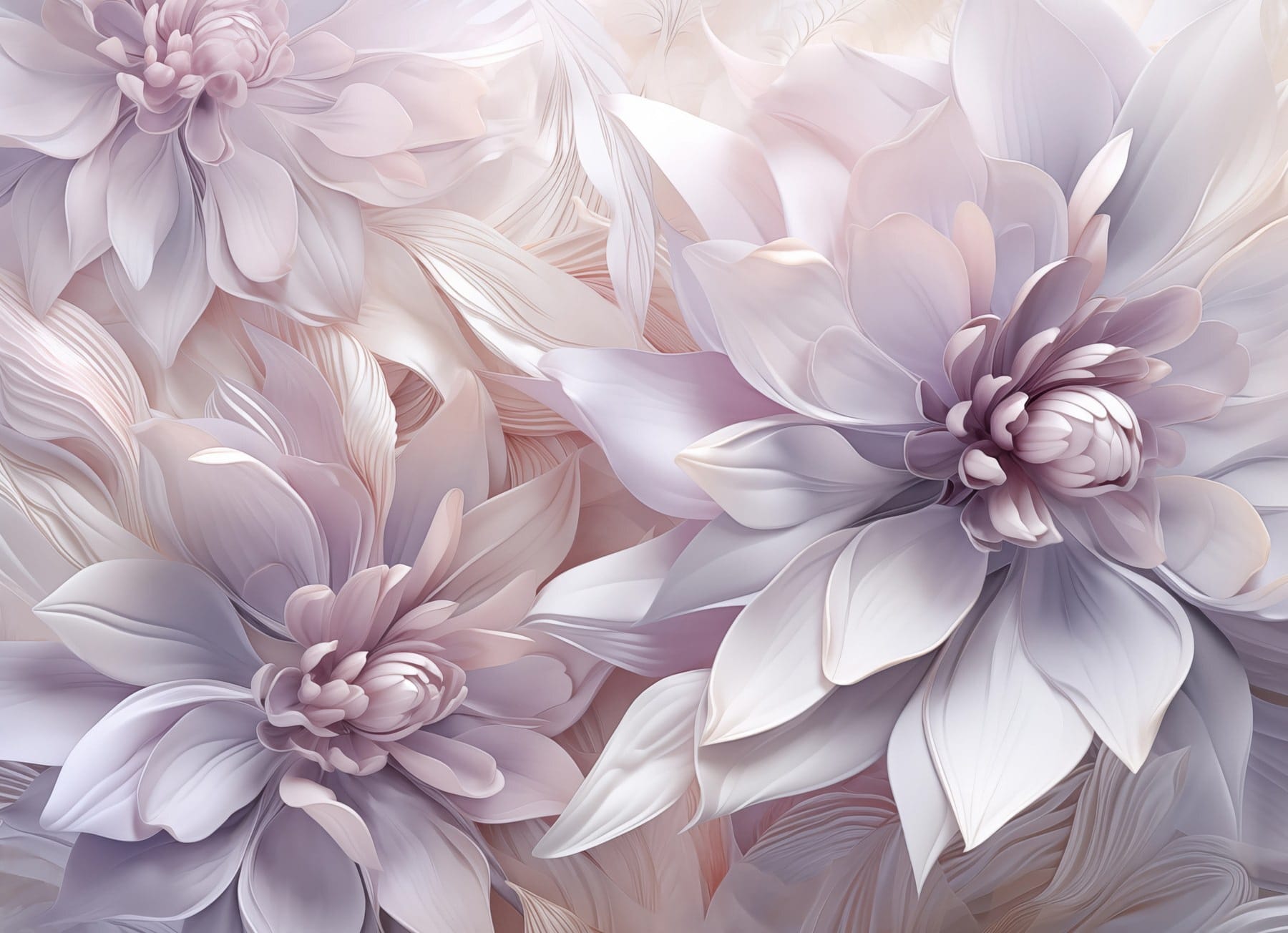 Group of flowers with petals