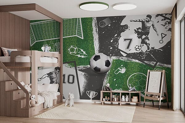 Voetbalactie op het veld Voetbalactie op het veld