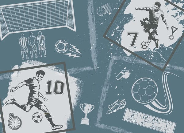 Collage van verschillende sportbeelden Collage van verschillende sportbeelden