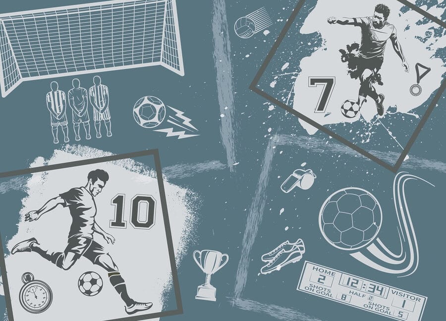 Collage van verschillende sportbeelden