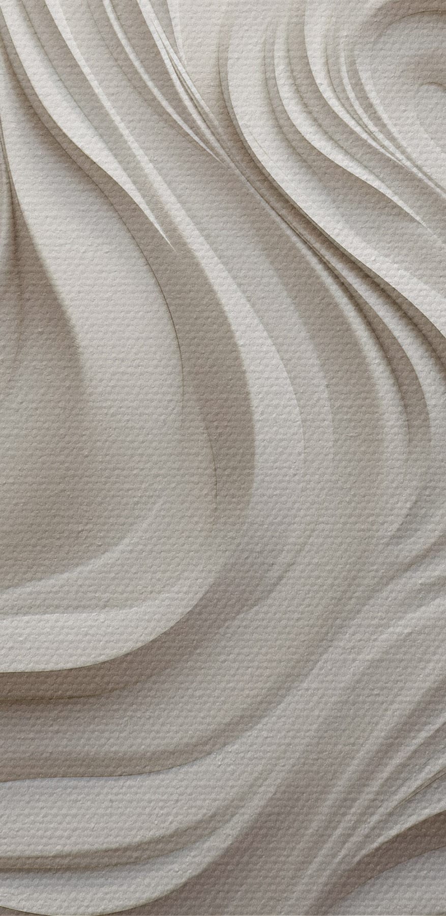 Witte muur met golvende lijnen Witte muur met golvende lijnen