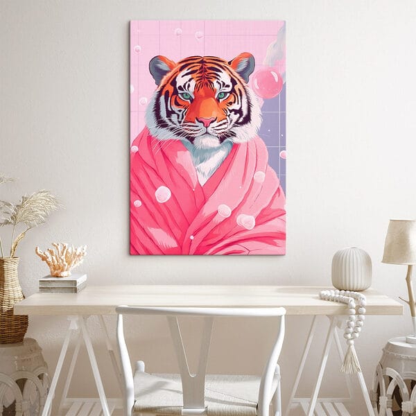 Tijger in roze gewaad Tijger in roze gewaad