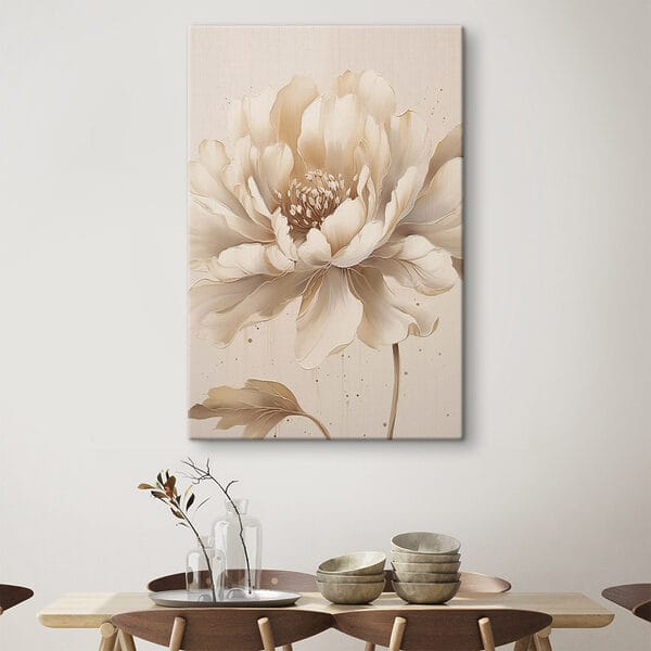 Schilderij van een bloem Schilderij van een bloem