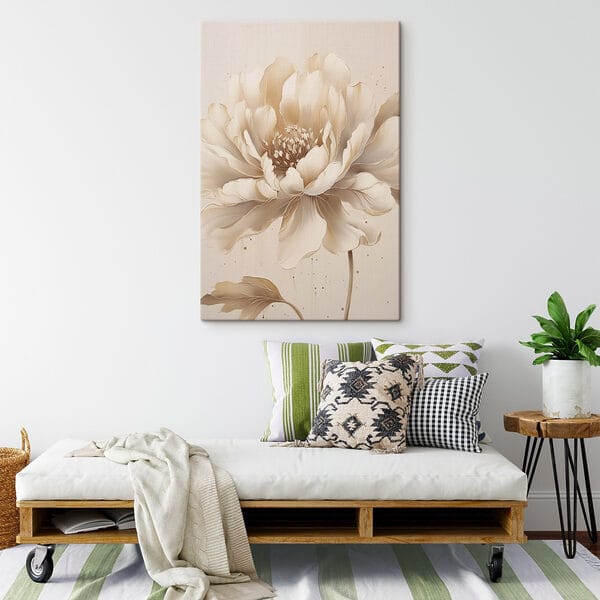 Schilderij van een bloem Schilderij van een bloem