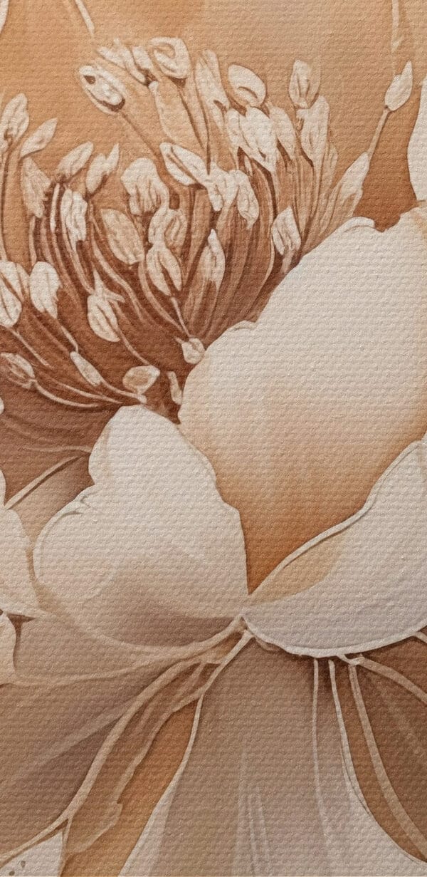Schilderij van een bloem Schilderij van een bloem