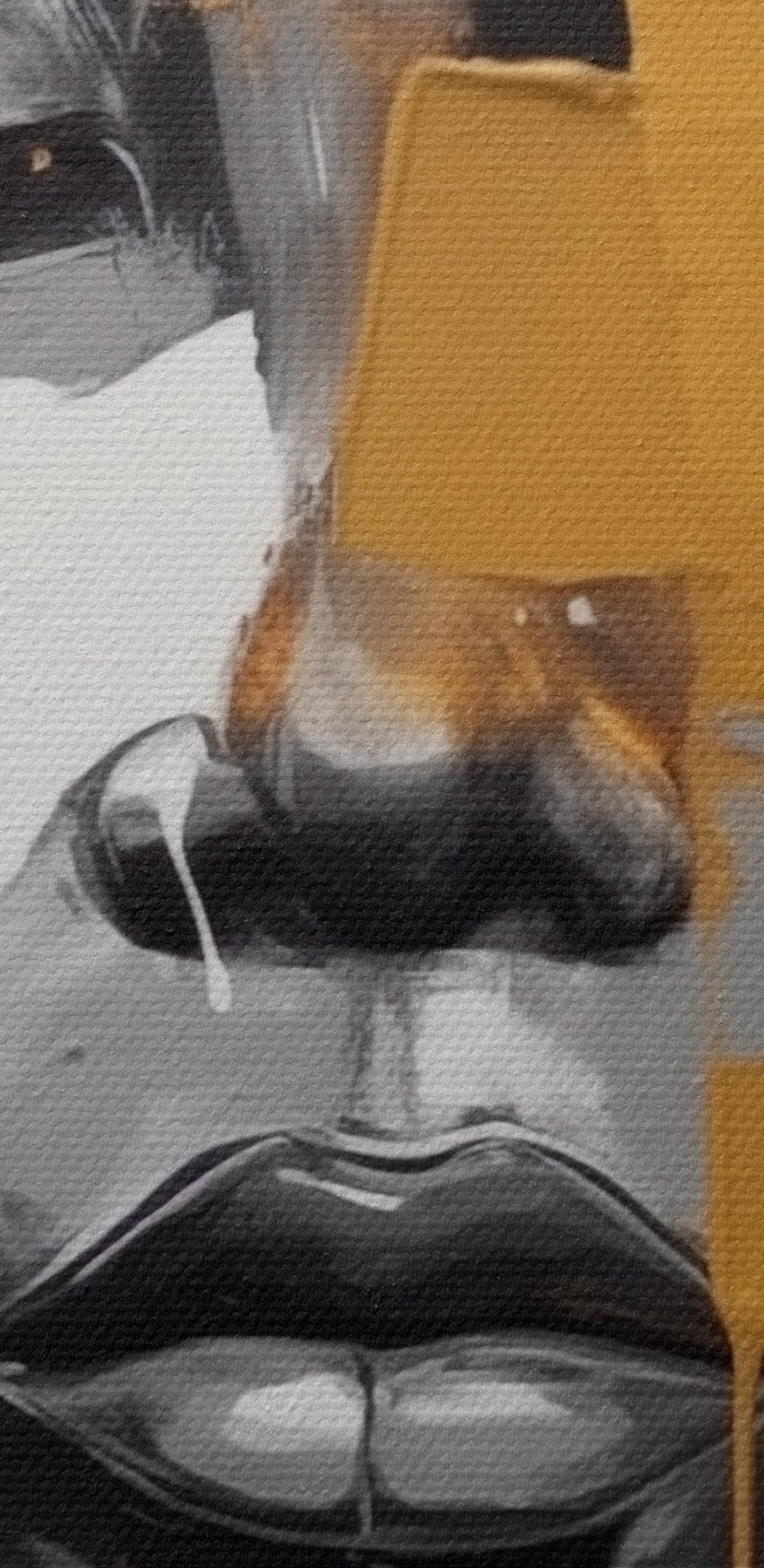 Schilderij van een vrouw’s gezicht Schilderij van een vrouw’s gezicht