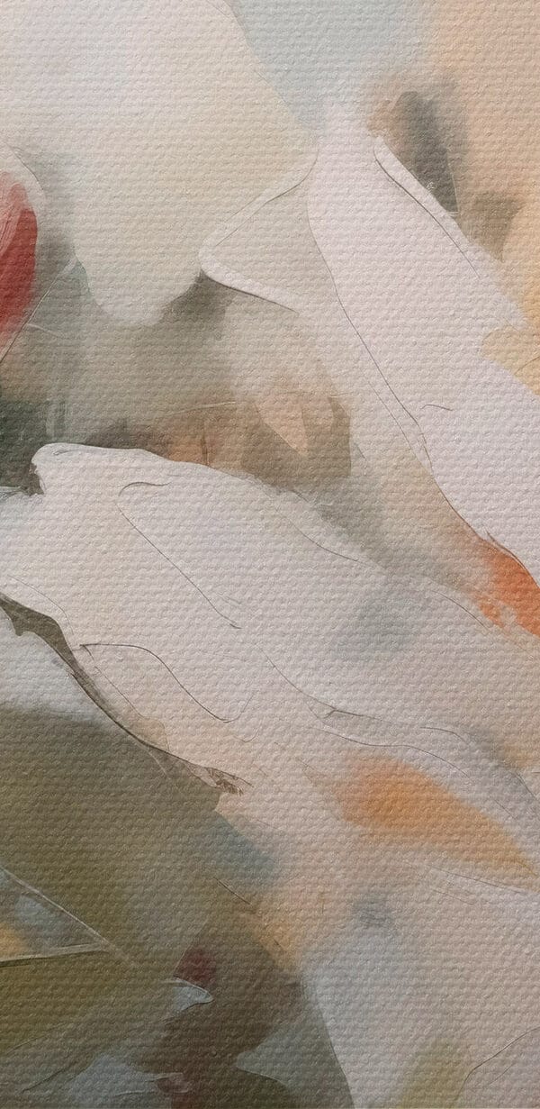 Schilderij van bloemen op een blauwe achtergrond Schilderij van bloemen op een blauwe achtergrond