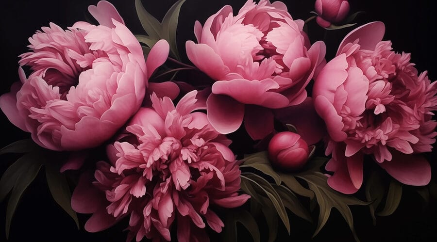 Elegante roze bloemblaadjes in harmonie.