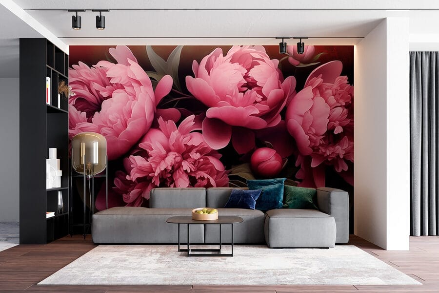 Elegante roze bloemblaadjes in harmonie.