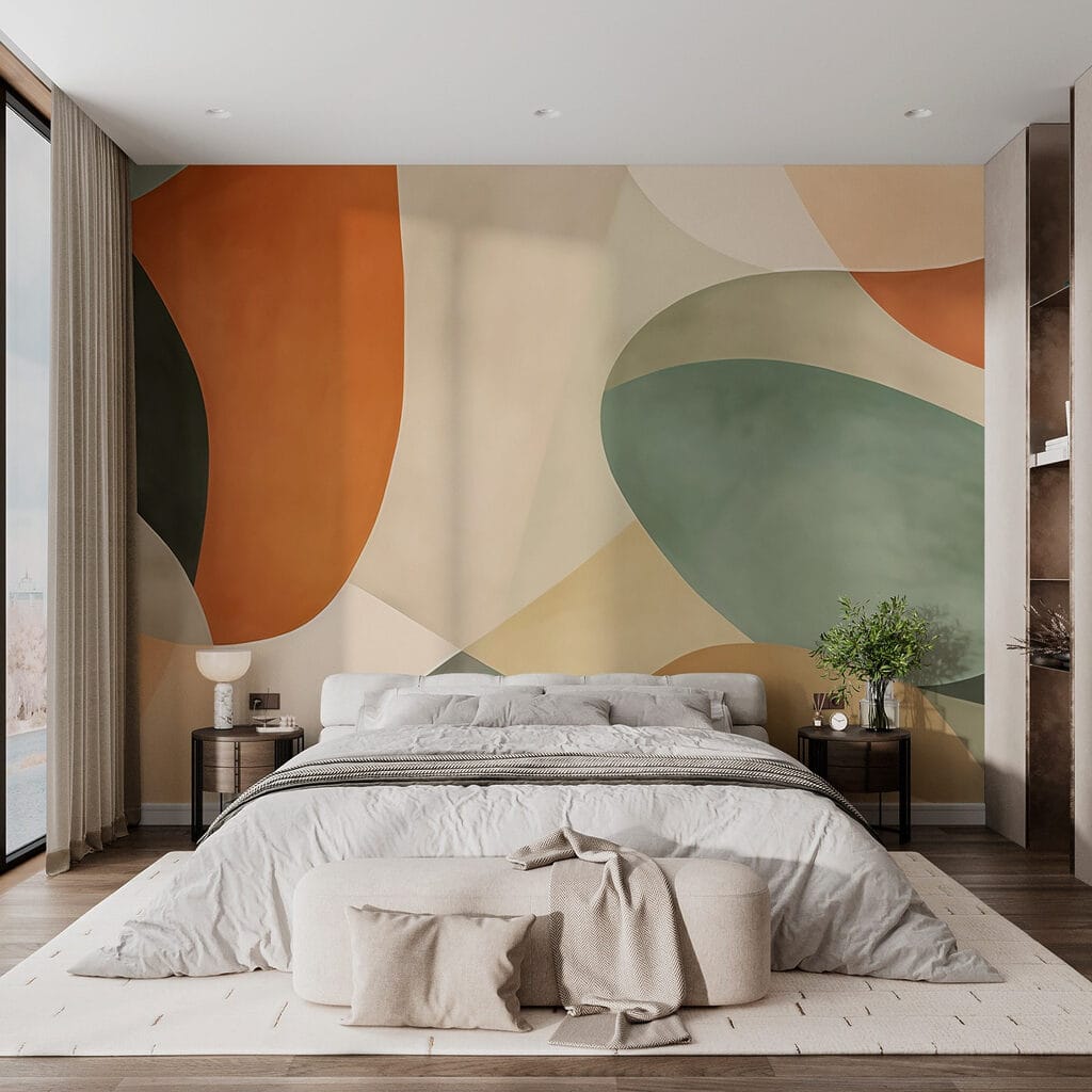 Abstract composition in soothing colors
