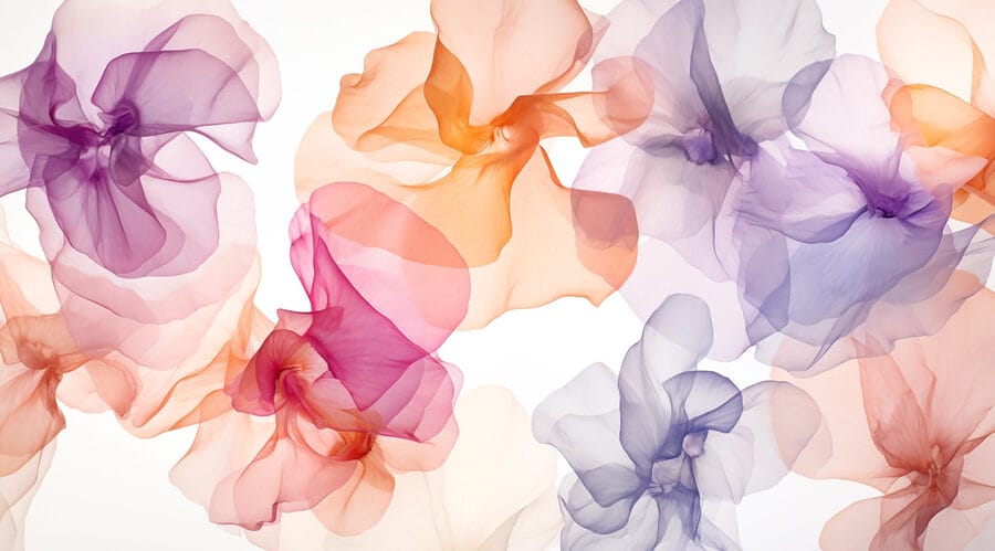 Groep bloemen in verschillende kleuren