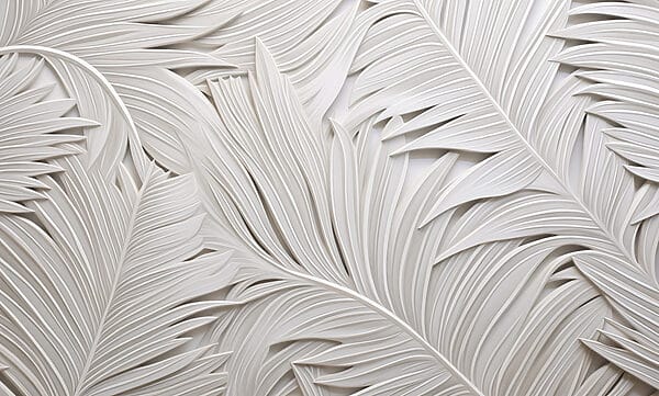 Wit papier uit bladeren geknipt Wit papier uit bladeren geknipt