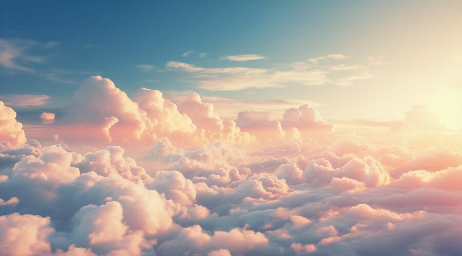 Wolken in de lucht
