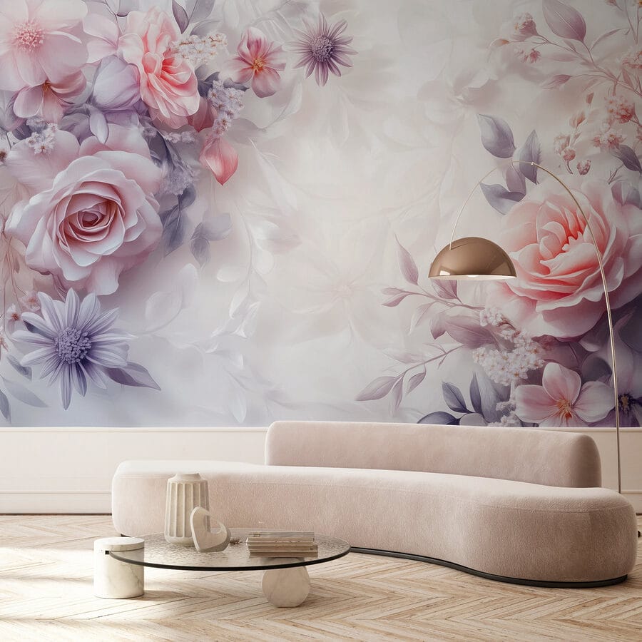 Delicate bloesems in zachte tinten