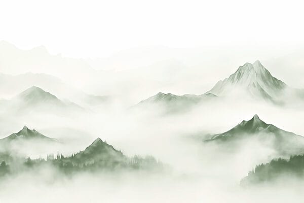 Mistig gebergte Mistig gebergte