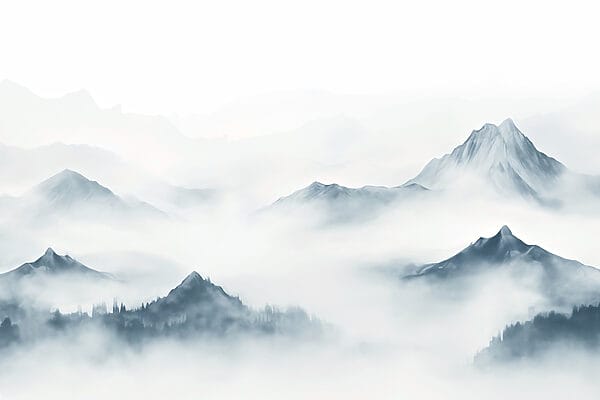 Mistig gebergte Mistig gebergte