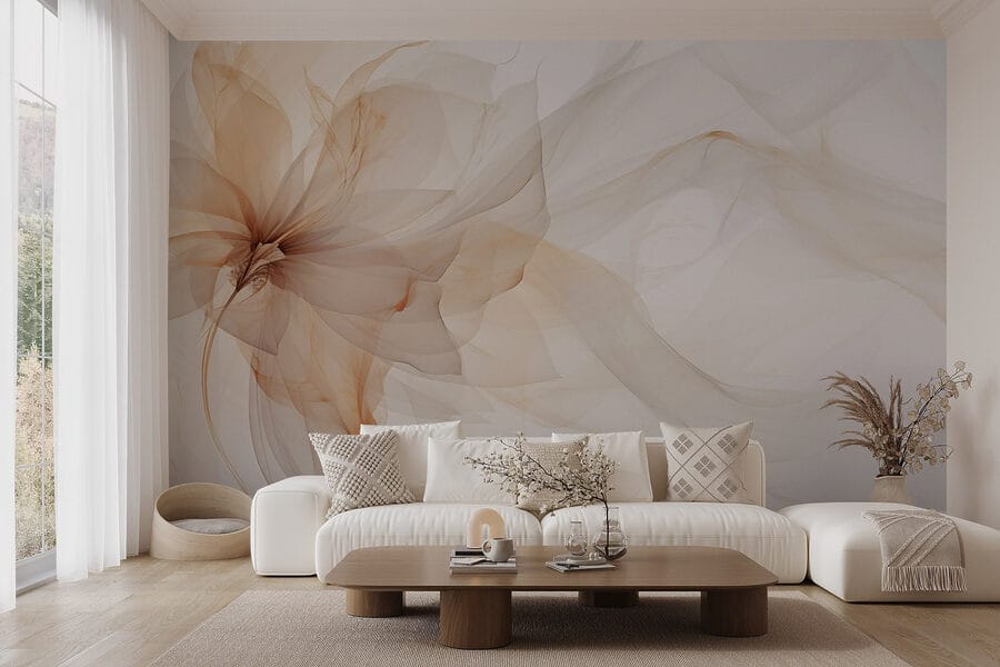 Delicate bloemen in zachte tinten