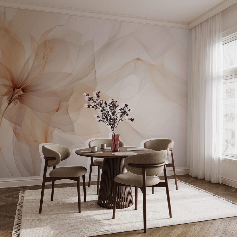 Delicate bloemen in zachte tinten