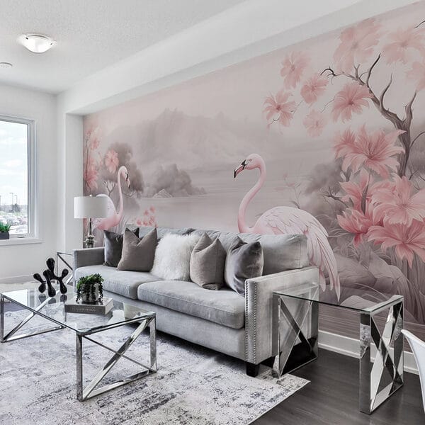 Flamingo's in een meer Flamingo's in een meer