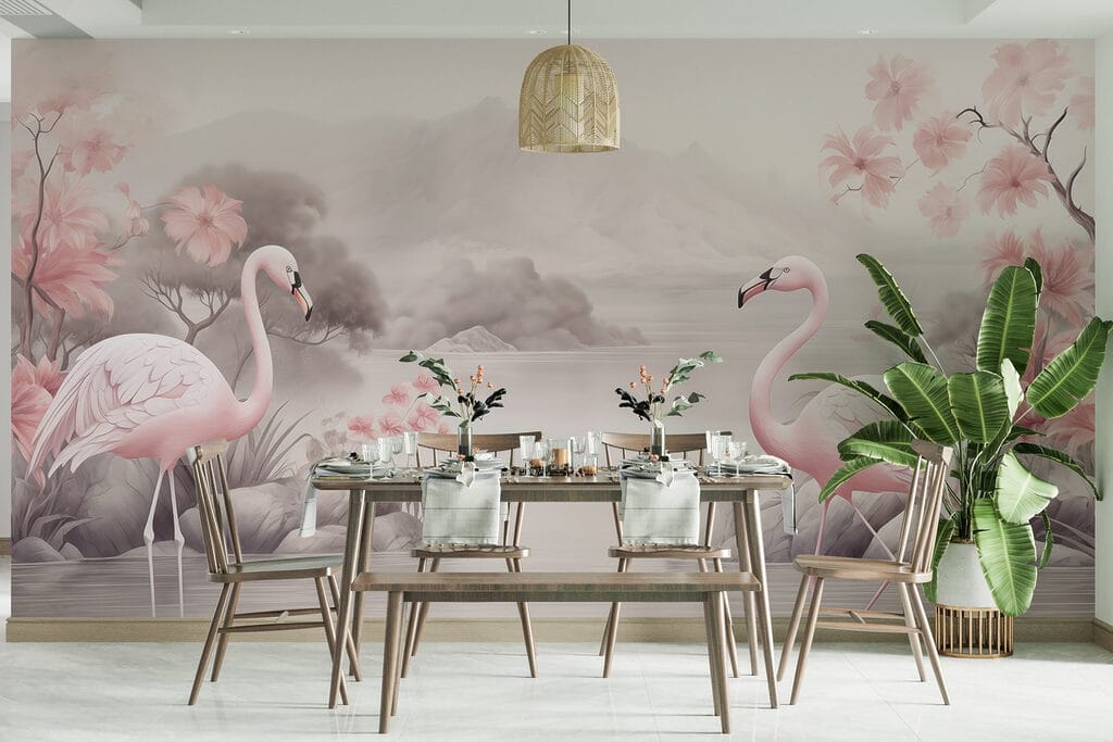 Flamingos in a lake Flamingos in a lake