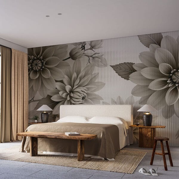 Elegant bloemendessin in gedempte tinten Elegant bloemendessin in gedempte tinten