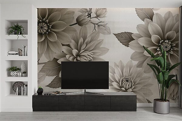 Elegant bloemendessin in gedempte tinten Elegant bloemendessin in gedempte tinten