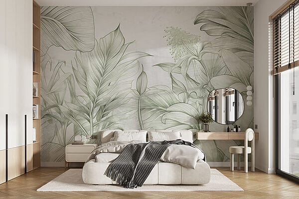 Zacht groen in delicaat botanisch ontwerp Zacht groen in delicaat botanisch ontwerp