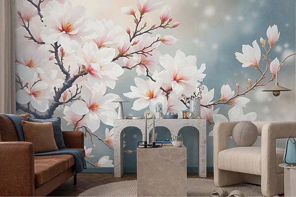 Boom met witte bloemen Boom met witte bloemen