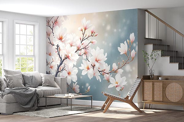Boom met witte bloemen Boom met witte bloemen
