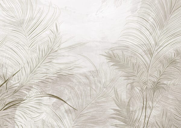 White background with leaves White background with leaves