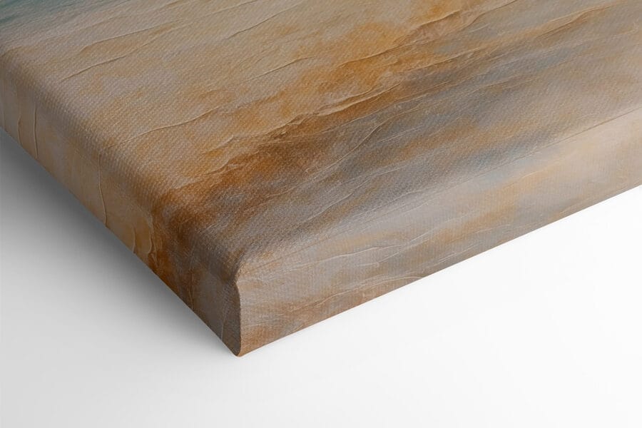 Schilderij van een strand Schilderij van een strand