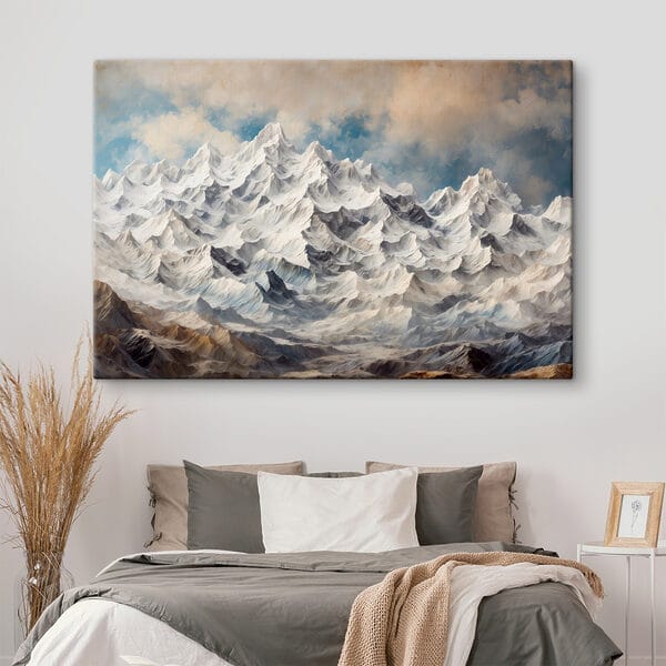 Bergketen met sneeuw Bergketen met sneeuw