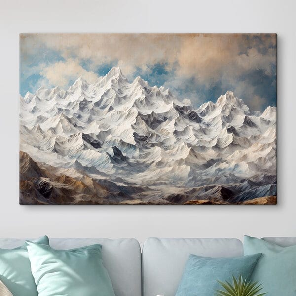 Bergketen met sneeuw Bergketen met sneeuw
