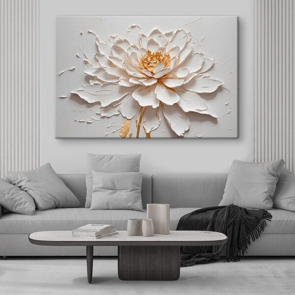 Elegante bloem in zachte texturen Elegante bloem in zachte texturen