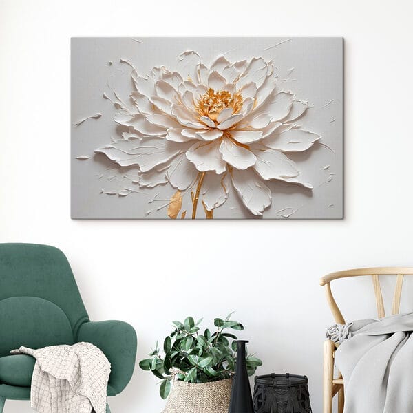 Elegante bloem in zachte texturen Elegante bloem in zachte texturen