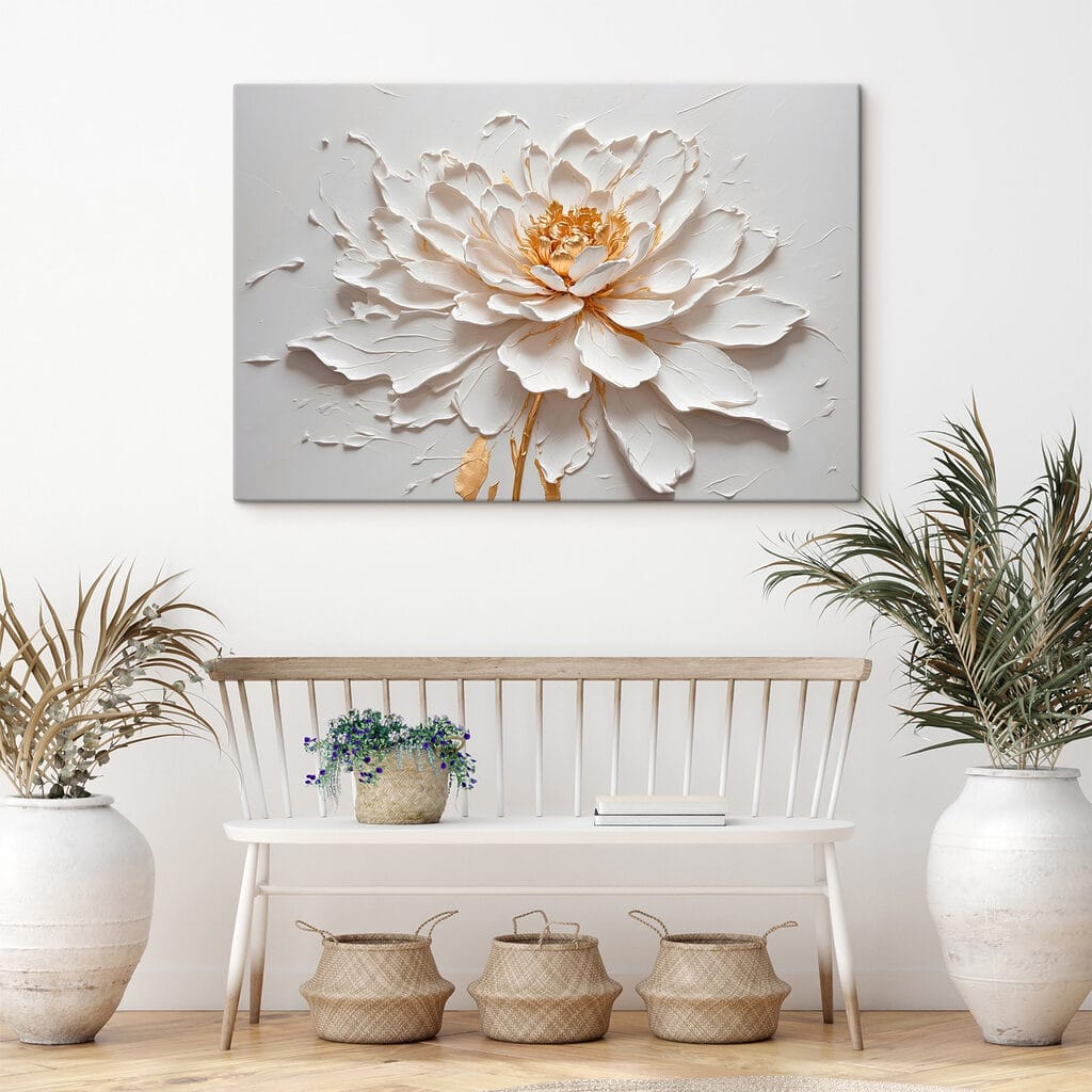 Elegant flower in soft textures