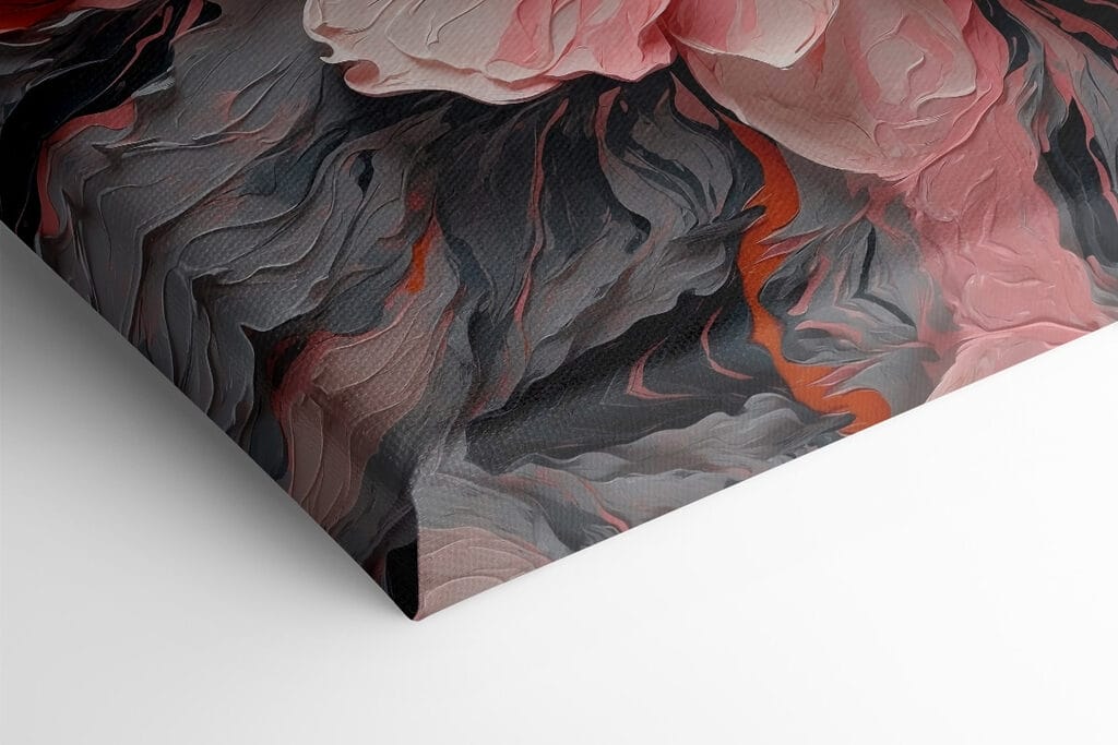 Pink and grey flower