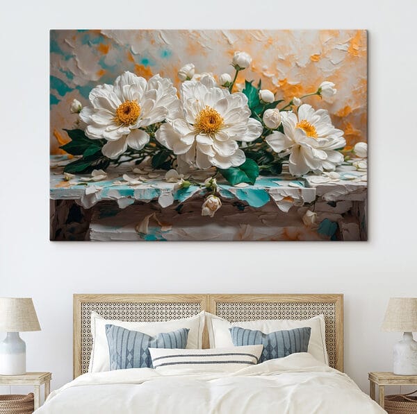 Groep witte bloemen Groep witte bloemen