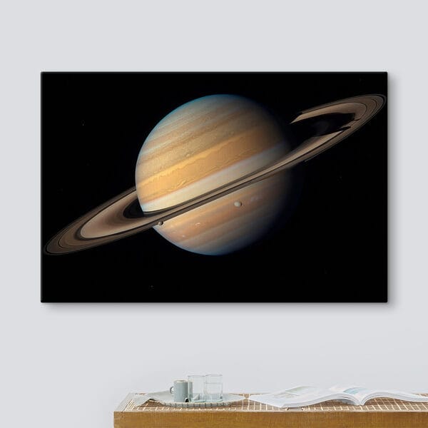 Planeet met ringen eromheen Planeet met ringen eromheen