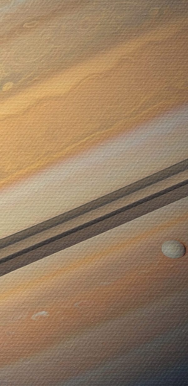 Planeet met ringen eromheen Planeet met ringen eromheen