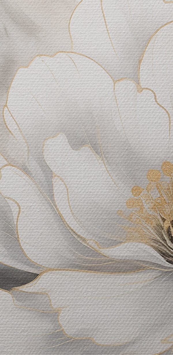 Schilderij van een bloem Schilderij van een bloem