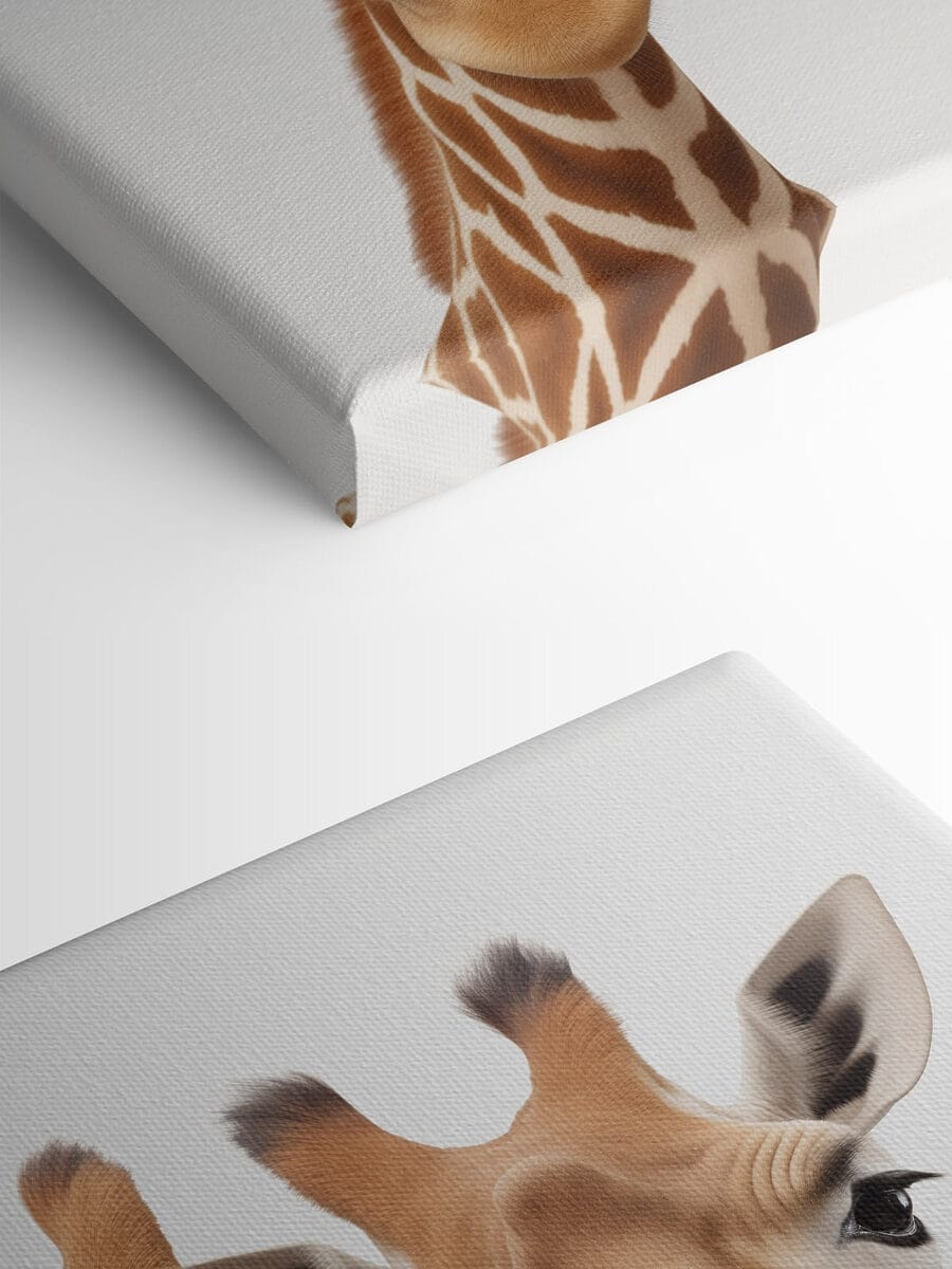 Twee giraffen kijken naar de camera